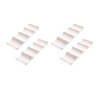 Kueohse 4X Porte-Bouteille de Vin, Armoire à Vin Empilable, Rangement pour Bouteille de Vin au Réfrigérateur, pour Vin, Boisson, Organisateur de Maison