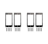 Kueohse 4X Remplacement Du Cadre de Couverture D'Anneau de Microphone Humbucker en Métal Compatible avec les Guitares Électriques à de Guitare LP (Noir)