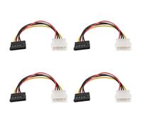 Kueohse 4X Sata Alimentation Câble Convertisseur Adaptateur vers Mâle, 6 Pouces