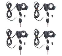 Kueohse 4X Scooter Électrique Serrure D'Allumage ylindre Interrupteur de Démarrage Serrure Électrique Scooter Accessoires de Remplacement pour