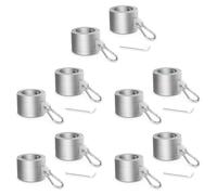 Kueohse 5 Paire D'Anneaux de Mât de Drapeau en Alliage D'Aluminium 1 Po, Anneaux de de Drapeau Rotatifs à 360 Degrés pour Mât de Drapeau de 0,75 à 1,02 Pouce de Diamètre