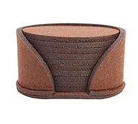 Kueohse 50 Pièces Dessous de Verre Rond en Feutre pour Table à Manger, Tapis de Protection Résistant à la Chaleur, Tapis de Tasse, Café, Thé, Boisson Chaude, Set de Table, Facile à Utiliser, M