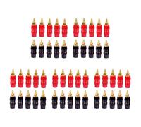 Kueohse 50 Pièces/Lot Plaqué ou Banane Reliure Poste Grand Amplificateur de Courant 4Mm Banane Prise Jack Prise Haut-Parleur Terminal 5 Paires
