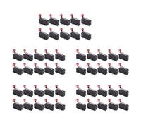 Kueohse 50Pcs Commutateur de Limite Ouverture Fermeture de Bras de Levier Micro-Rouleau Micro-Commutateur Kw12-3 Pcb