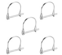 Kueohse 5PCS 4.8 * 50mm Acier Pin D Arch Wire Arbre Verrouillage Serrure Pin Sécurité Accouplement Rétenteur Remorques Agricoles Bateau Jardin de Pelouse