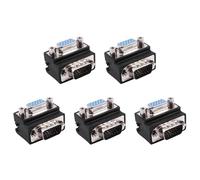 Kueohse 5X 15-Pin VGA Male A M/F Angle Droit Adaptateur