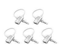 Kueohse 5X Câble Audio 3,5 mm Mâle vers Type C, Adaptateur Audio Analogique pour Casque pour Lecteur MP3, Ordinateur Portable, Tablette C