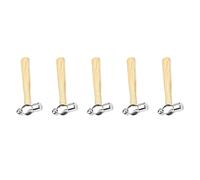 Kueohse 5X Manche en Bois Marteau Rond Installation Domestique Marteau Marteau en Noyer 0.25P Marteau à Bois Mini Marteau Outils à Main