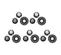 Kueohse 5X Potentiometre A Charbon Conique Rotatif avec Diametre avec Bouton, RV24YN 20S B502 5K Ohm