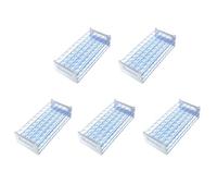 Kueohse 5X Support de Support de Support de Tube à Essai en Plastique pour Tubes à Essai 12-13 mm Positions de 50 Trous
