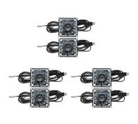 Kueohse 6 Modules de Caméra 100 Degrés 1MP OV9732 1280X720 USB Pilote Gratuit Mise au Point Manuelle, avec Câble de 2 Mètres pour Winxp/7/8/10