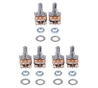 Kueohse 6 Pcs B50K 50K Ohms 6 Bornes Double Rotatif Coniques Potentiometres Lineaires