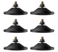 Kueohse 6 Petites Ventouses Puissantes pour Verre, Ventouses Noires de 5,6 cm pour Fenêtre avec Vis