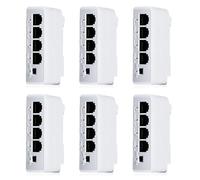Kueohse 6 Pièces 4 Ports 1 à 3 Ports PoE Extender Passif en Cascade IEEE802.3Af 100 Mbs pour Commutateur Répéteur de Transmission IP NVR IP