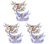 Kueohse 6 Pièces Cochon D' Rat Hamac Cochon D' Hamster Furet Hamac Suspendu Lit pour Petits Animaux