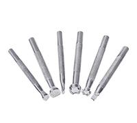 Kueohse 6 PièCes de Kit D'Outils d'impression D'Estampage en Cuir Kit de PoinçOnnage de Timbres Selle de Gravure Faisant du Cuir Artisanat Outils de Bricolage