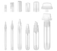 Kueohse 6 Pièces Ensemble de Marqueurs Graffiti Marqueur de Peinture Rechargeable Transparent 11/13,5/17/18,5/24/46,5 mm Ensemble de Marqueurs Vides