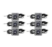 Kueohse 6 Pièces Module de Caméra 100 Degrés 1MP OV9732 1280x720 USB Pilote Gratuit Mise au Point Manuelle, avec Câble de 3 Mètres pour WinXP/7/8/10