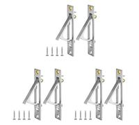 Kueohse 6 Pièces Poignée de Porte de Poche en Acier Inoxydable 304 avec Vis, Quincaillerie de Porte pour Couloir de Placard de Salle de Bain