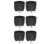 Kueohse 6 Pièces Toit Vent Couverture Maison Toit Turbine Hottes Bouclier Toile 20 Pouces X 20 Pouces Noir