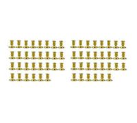 Kueohse 60 Pièces de Bougeoirs Coniques à Base de Bougie Pilier Dorée pour Décoration de Noël