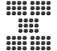 Kueohse 60 Pièces Mini Chaudron Noir avec Poignée Mini Chaudron de Sorcière d'halloween Pot de Bonbons pour Halloween