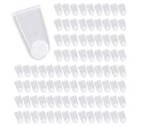 Kueohse 600 Clips Porte-Clés en Plastique, Connecteur Porte-Clés en Acrylique, Clips Porte-Clés Transparents pour L'Artisanat, Fixation Porte-Clés