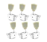 Kueohse 6Pcs Mécaniques de Guitare de Style Vintage, Accordateurs 3L3R Compatibles avec les Pièces D'Accessoires de Guitare.