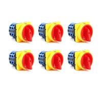Kueohse 6X 20A ÉtEINT ALLUMÉ 4 Pôles Déconnecter les Interrupteurs D'Isolateur LW26GS CA10 48X48Mm Interrupteur à Came Rotative