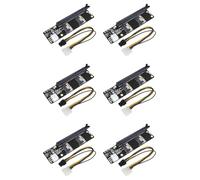 Kueohse 6X Carte Adaptateur SlimSAS 8i X2 à 2 Ports vers PCIe 4.0 X16 SFF8654 Riser Card pour Carte Graphique Réseau GPU 6 Broches