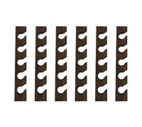 Kueohse 6X Cintre en Bois pour Casquette de Baseball, Décoration D'Intérieur, Organisateur en Bois Peu Encombrant avec Étagère D'Affichage, Couleur Imitation Noyer