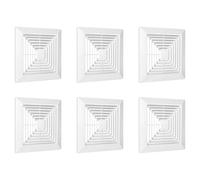 Kueohse 6X Couvercle de Ventilateur D'Extraction de Salle de avec Ressorts, Pièces de Rechange pour Ventilateur D'Extraction Carré de Plafond ou Mural, Salle de