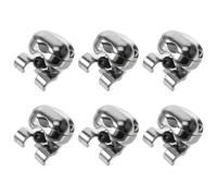 Kueohse 6X Support de Batterie Bras de Cymbale Caisse Pièce Métallique Support de Tube Fixation de Flèche Pince de Tige D'Instrument Clip
