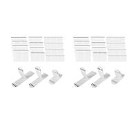 Kueohse 72 Paires (144 Pièces) de Bandes de Suspension pour Tableaux, 3 Tailles de Cintres pour Tableaux, Adhésif Robuste et Facile à Suspendre pour Cadre et Art Mural