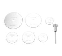 Kueohse 7X Hss Circulaire Coupe Bois Scie Lame Disques Mandrin Mini Foret Pour Outil Rotatif