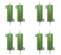 Kueohse 8 Pcs Resistance de Enroule de Chassis Monte en Aluminium Vert de 50W 16 Ohm