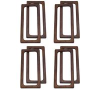 Kueohse 8 Pièces 20Cm Rectangle en Bois Poignée Bricolage Supports de Couture Cadres de Sac à Main Poignées pour la Fabrication D'Accessoires de Sac à Main