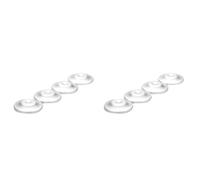 Kueohse 8 Pièces Amplificateur Haut-Parleur Pieds Pointes Coussinets Remplacement Haut-Parleurs Amplificateur Enregistreur Pieds Pad Argent