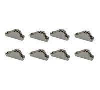 Kueohse 8 Pièces Séries Taquet de Came de Corde de Voile Marine d'acier Inoxydable 18X48Mm Taquet de Blocage de Pince de Serrage de Clam pour Le Matériel de Yacht de Voilier