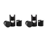 Kueohse 8 Pièces Support de Câble HiFi Support de Support Cadre Antichoc Pied Multifonction Câble de Haut-Parleur Coussin de Remorquage Noir