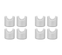 Kueohse 8 Pièces Support de Câble HiFi Support de Support Cadre Antichoc Pied Multifonction Câble de Haut-Parleur Traînant Pad Argent
