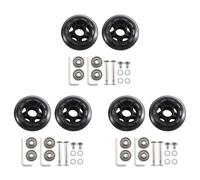 Kueohse 80X24Mm Roues de Valise de Rechange avec Roulements en Acier au de 6 mm pour Valise Skate 3 Paire
