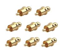 Kueohse 8pcs Capuchon de prise de courant Plaqué ou Capuchon Prise de court-circuit Connecteur phono Blindage Prise de blindage