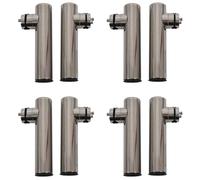 Kueohse 8Pcs Pince en Acier Inoxydable de Bateau sur Le Support de Canne à PÊche Rails 7/8 Pouces à 1 Pouce Tube Cadre de Tige de Bateau en Acier Inoxydable