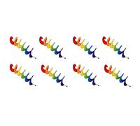 Kueohse 8X Spiral Wind Spinner pour Yard Garden Camping, Colorful Hanging Spiral Spinner Décoration pour Outdoor Camping(Rainbow)