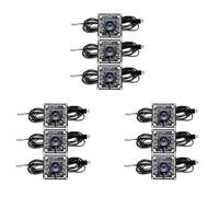 Kueohse 9 Pièces Module de Caméra 100 Degrés 1MP OV9732 1280x720 USB Pilote Gratuit Mise au Point Manuelle, avec Câble de 3 Mètres pour WinXP/7/8/10