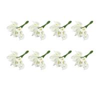 Kueohse 96Pcs Mini Calla Fleur Artificielle Bouquet de Mariage Décoration Bricolage Guirlande Cadeau Blanc