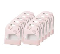 Kueohse à Bouquet Rectangulaires Roses avec Papillons 3D Enroulés de Fleurs, Boîtes à Souvenirs de Mariage Portables avec Poignée, Paniers d'emballage.