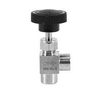 Kueohse à Pointeau RéGlable à Pointeau 1/4 Pouce à Angle Droit Filetage SS304 pour Eau-Gazole