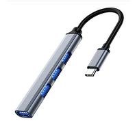 Kueohse Accessoires de Répartiteur de Type C Répartiteur de Concentrateur USB à 4 Ports Adaptateur Multi-Concentrateur vers USB 3.0 Adaptateur Secteur USB à Plusieurs Ports